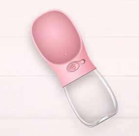 Pet Water Cup Outdoor Portable Water Bottle (Color: pink)